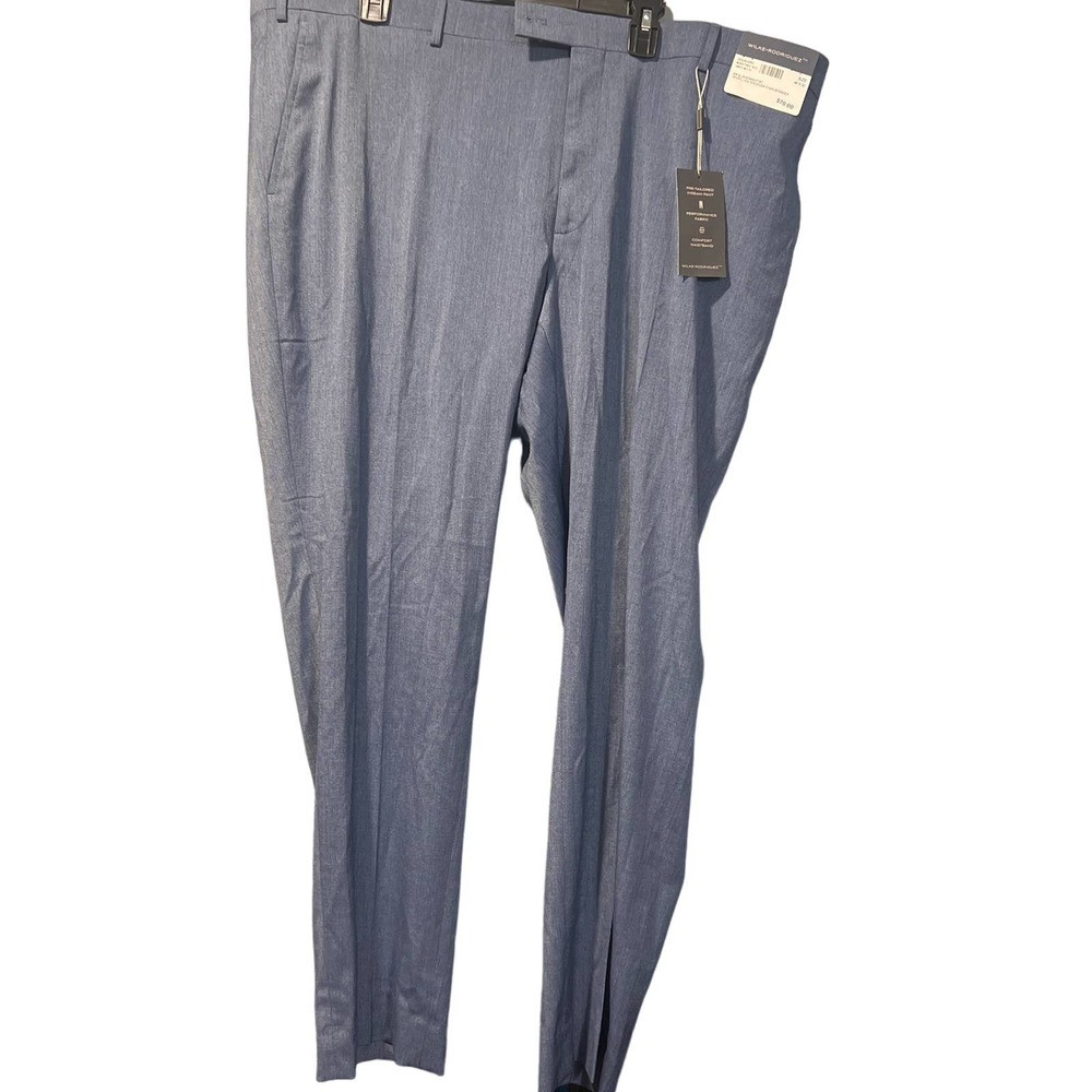 * Wilke Rodriguez Gray Flat Front Straight Leg Dress Suit Pants Size 40x29